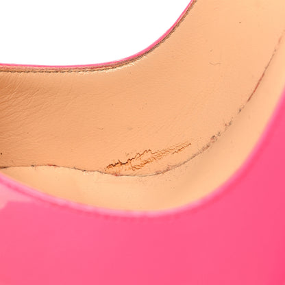 Christian Louboutin Patent So Kate 120 Pumps 37.5 Shocking Pink 7 of 8
