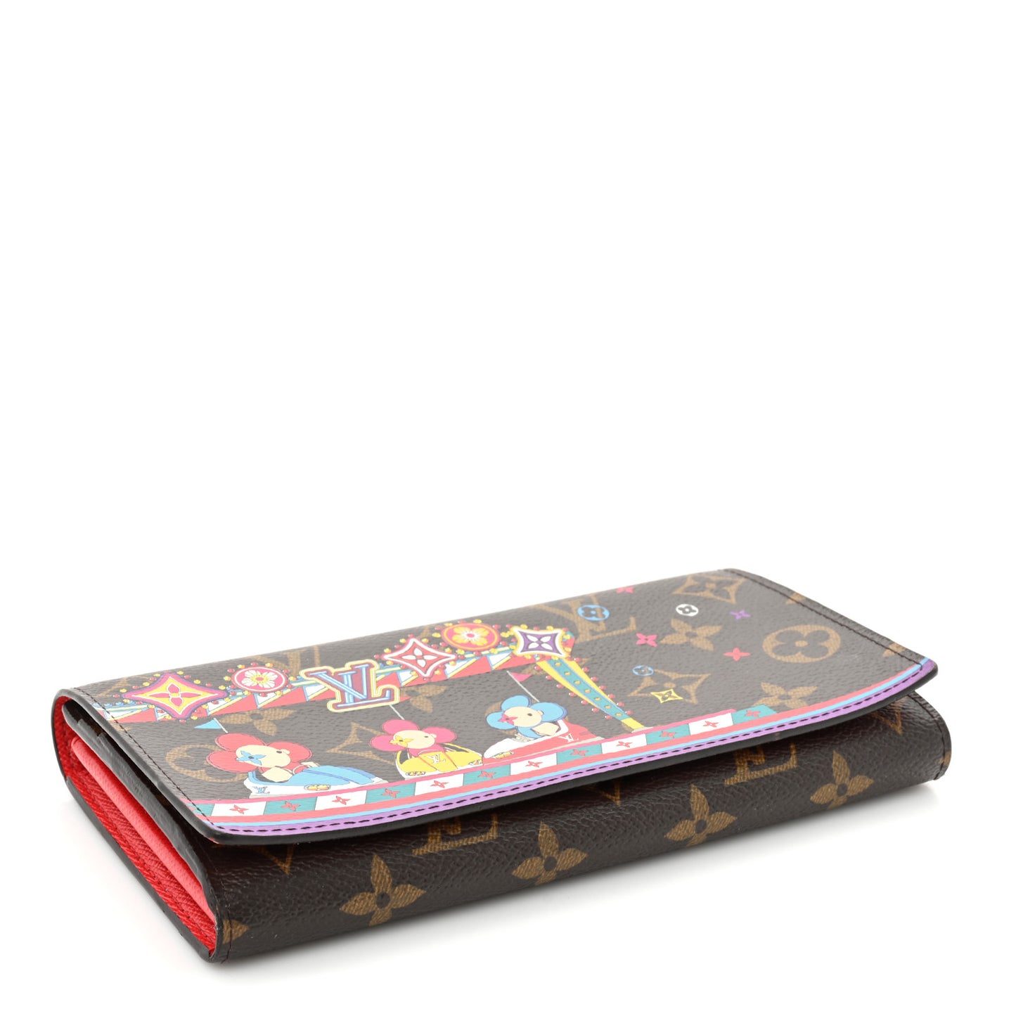 Monogram 2020 Christmas Animation Sarah Wallet Coquelicot
