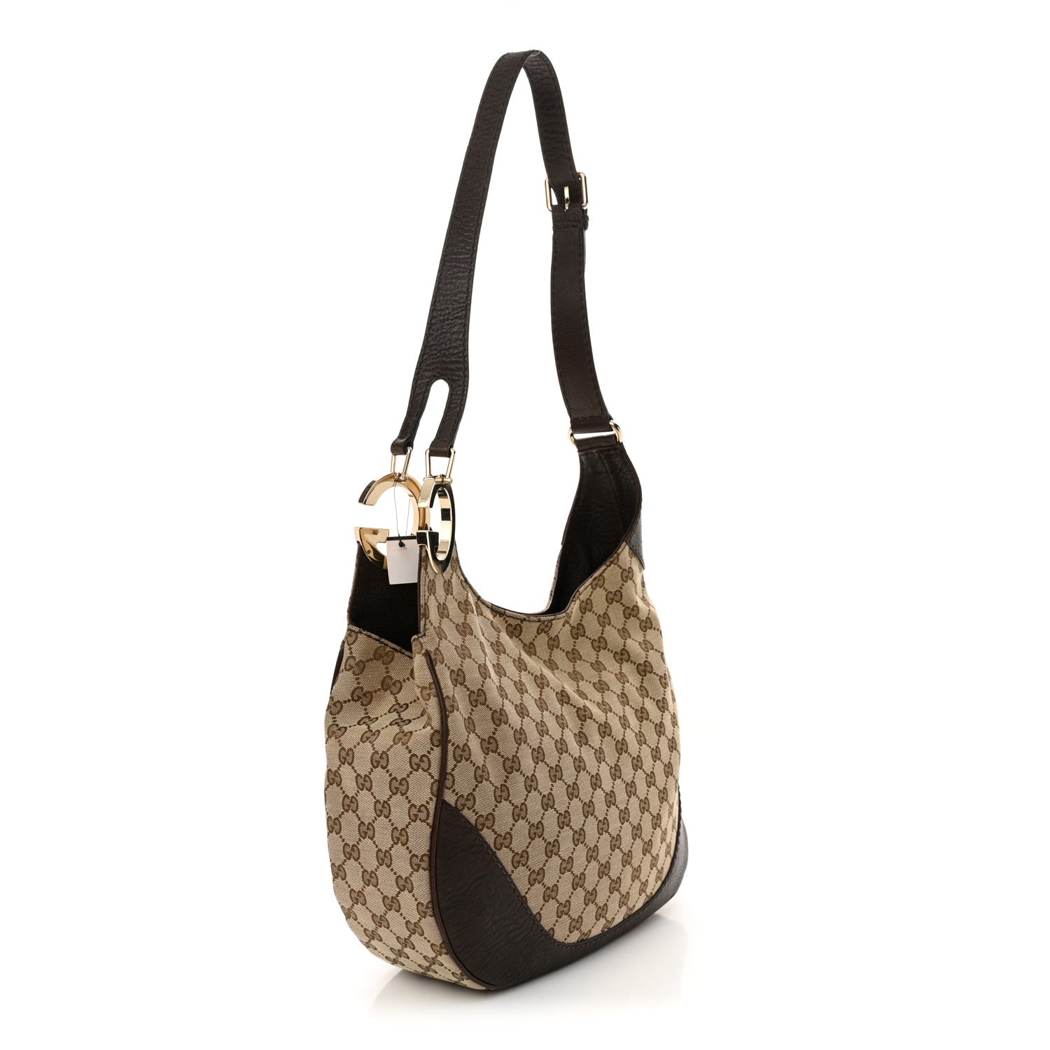 Gucci Monogram Medium Charlotte Hobo Brown 3 of 10