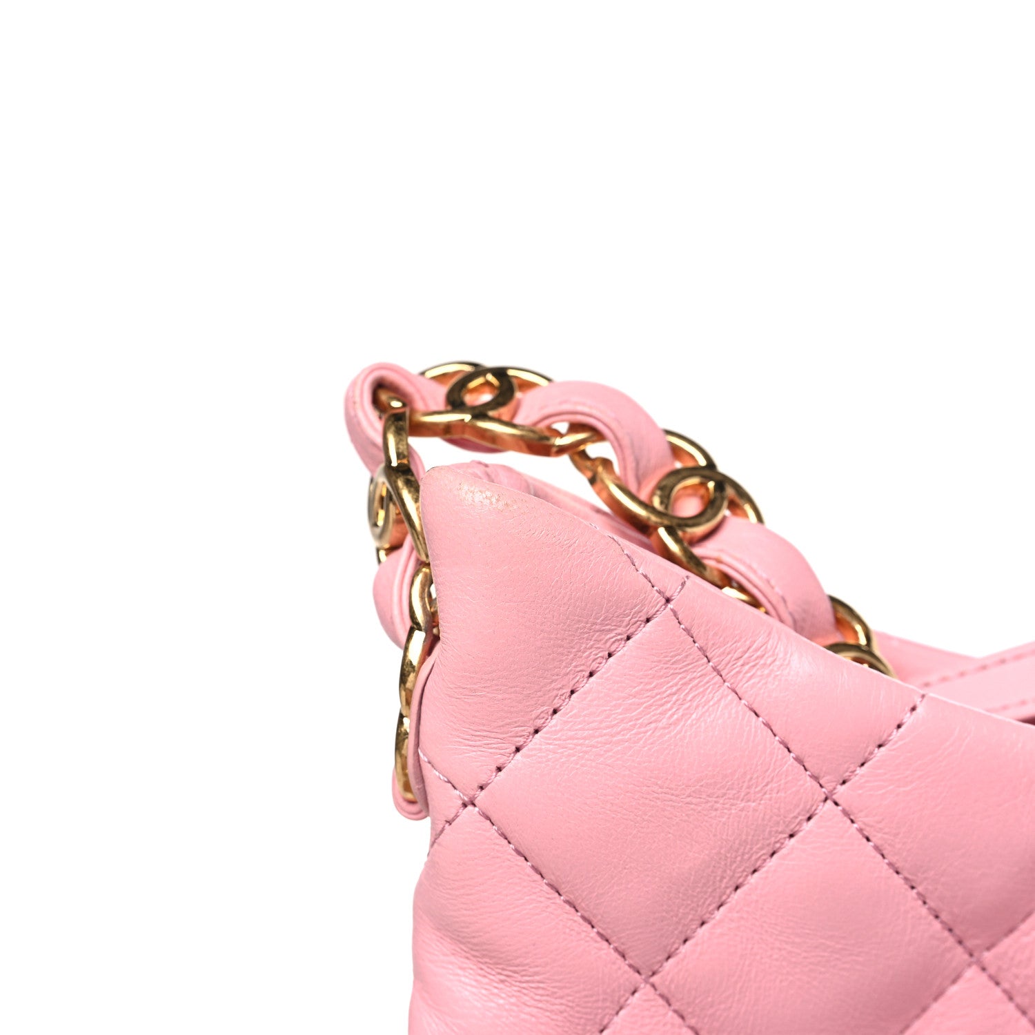 Chanel Lambskin Quilted Large CC Links Hobo Pink 11 of 12