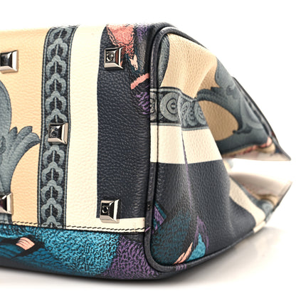 Salvatore Ferragamo Calfskin Elisabetta Piccolo Print The Studio Bag White Multicolor 10 of 10
