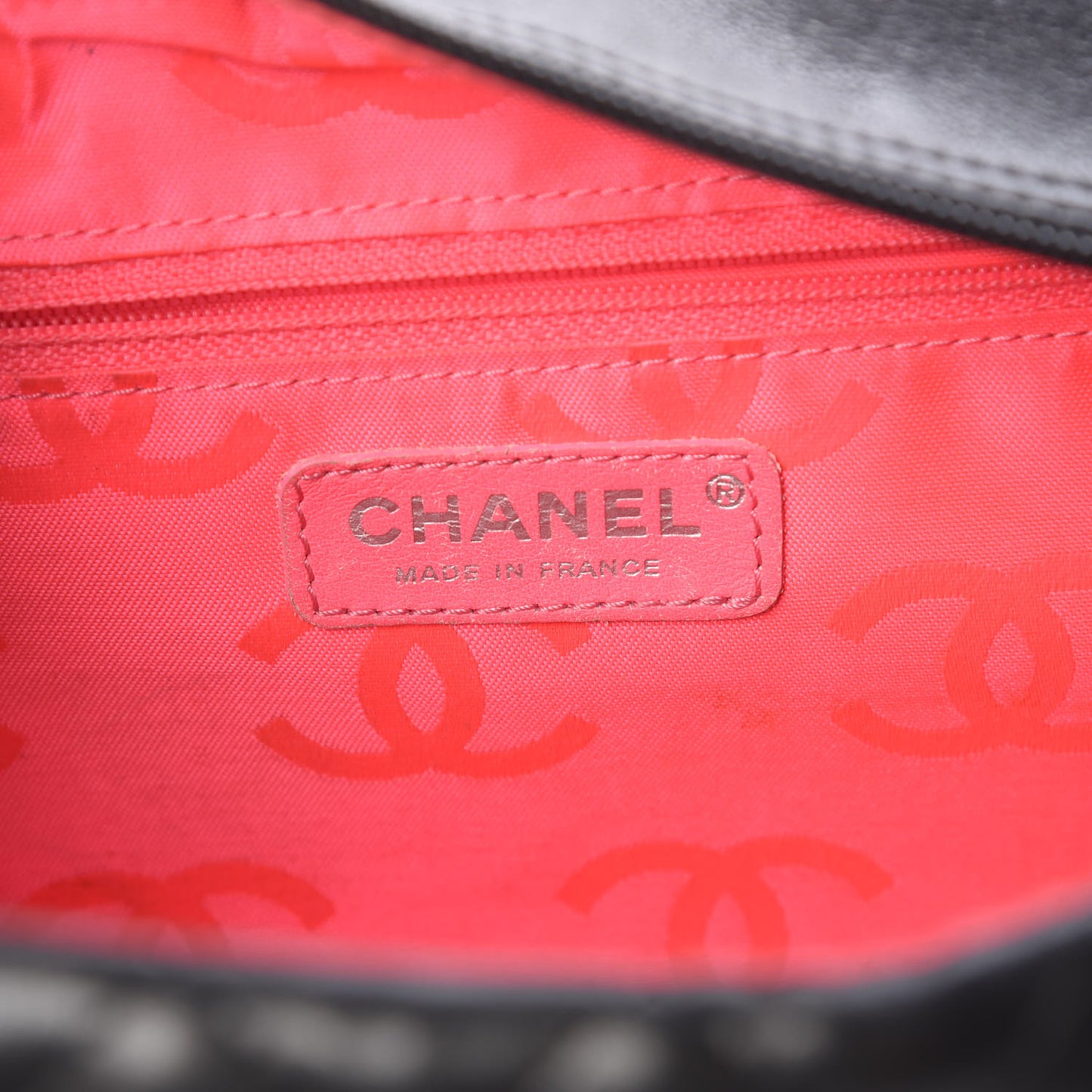 Calfskin Quilted Large Cambon Bowler Black