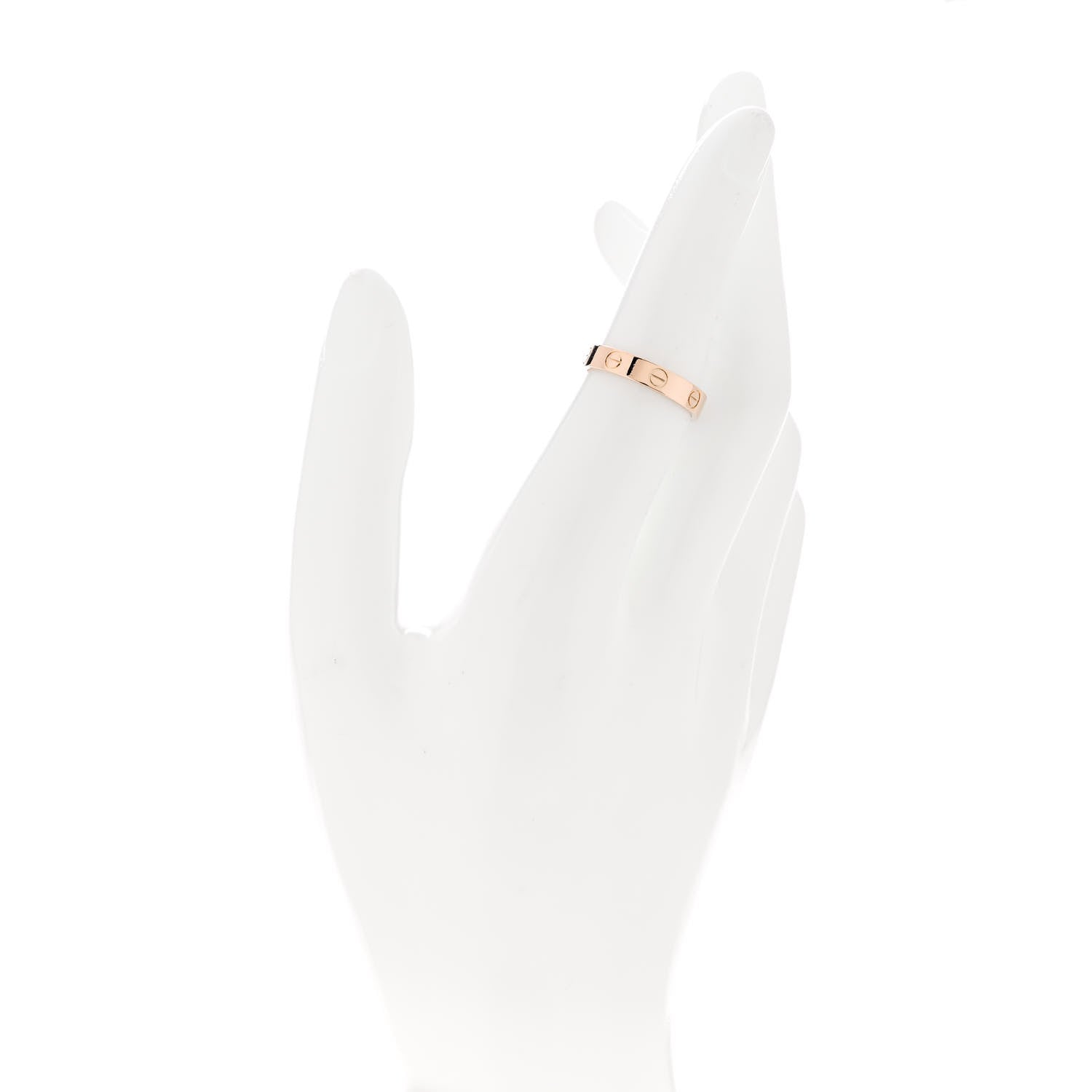 Cartier 18K Pink Gold 3.5mm LOVE Wedding Band Ring 53 6.5 2 of 5