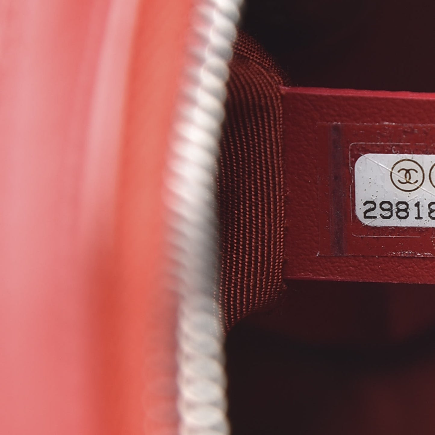 Calfskin Chain 20s Signature Bowling Bag Red