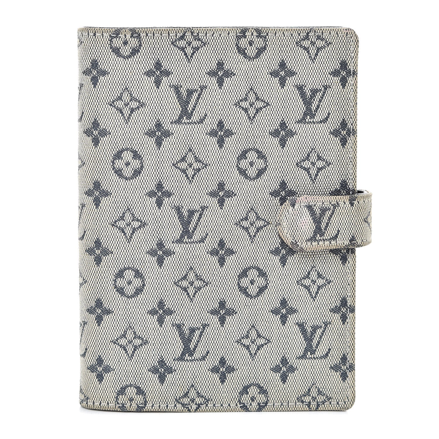 Louis Vuitton Mini Lin Small Ring Agenda Cover Blue 1 of 7