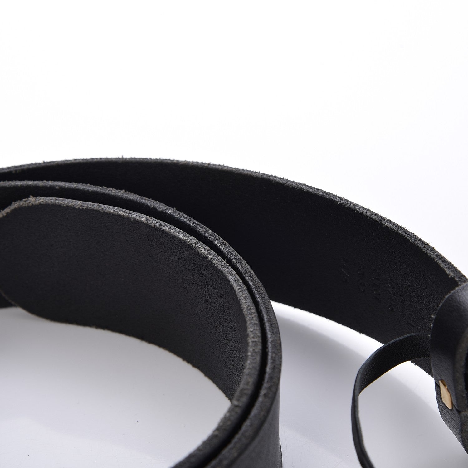 Gucci Faded Calfskin Double G 40mm Belt 80 32 Black 5 of 6