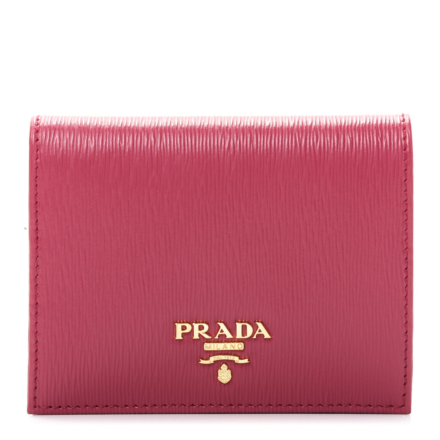 Prada Vitello Move Bi-Fold Wallet Ibisco 1 of 7