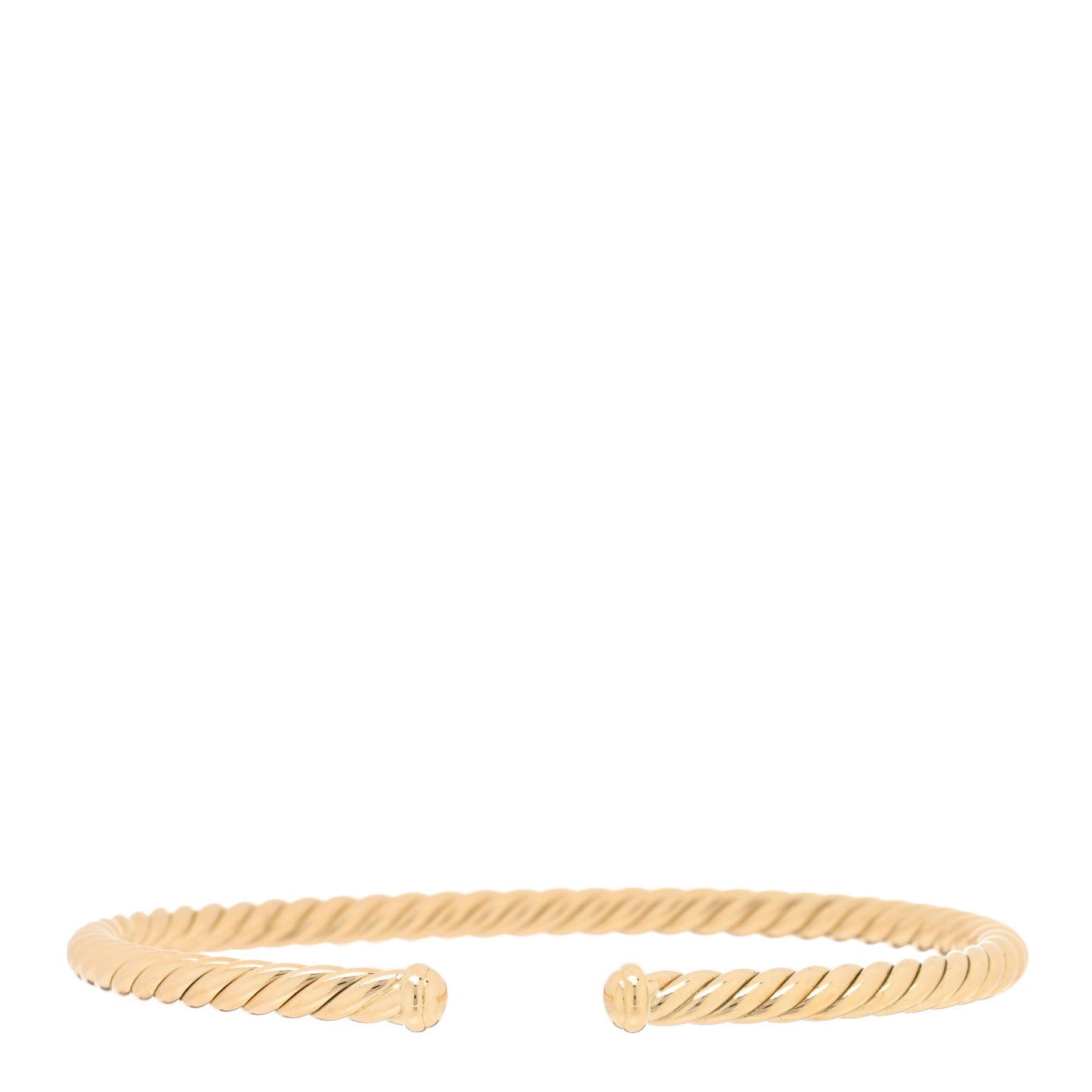 18K Yellow Gold 4mm Cablespira Bracelet