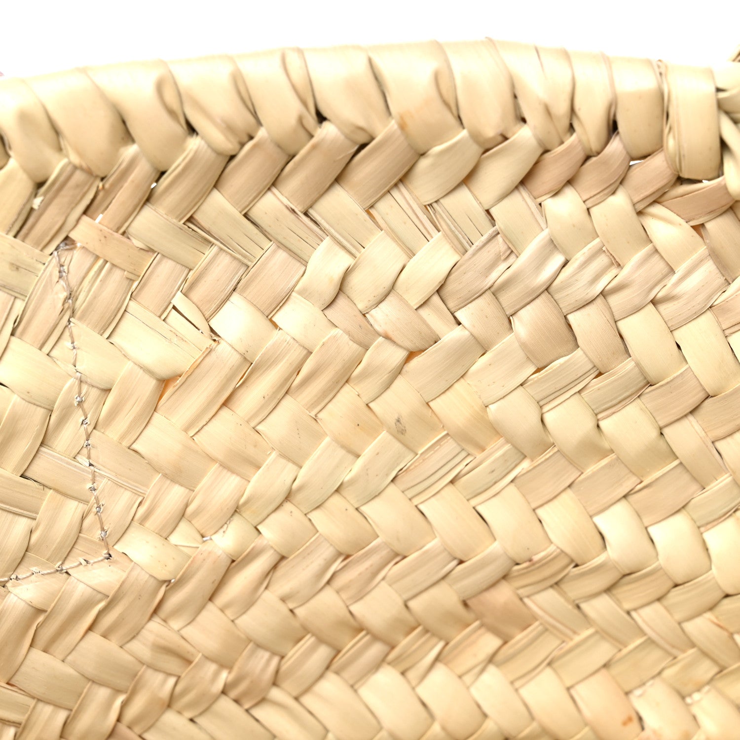 Loewe Raffia Small Basket Tote Bag Natural Tan Navy 9 of 9
