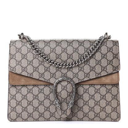 Gucci GG Supreme Monogram Medium Dionysus Shoulder Bag Taupe 1 of 5