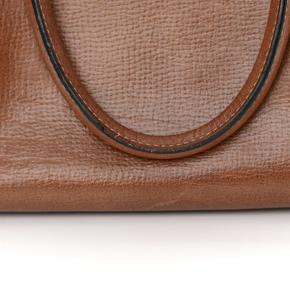 Valentino Garavani Textured Calfskin Rockstud Double Handle Tote Tan 14 of 17