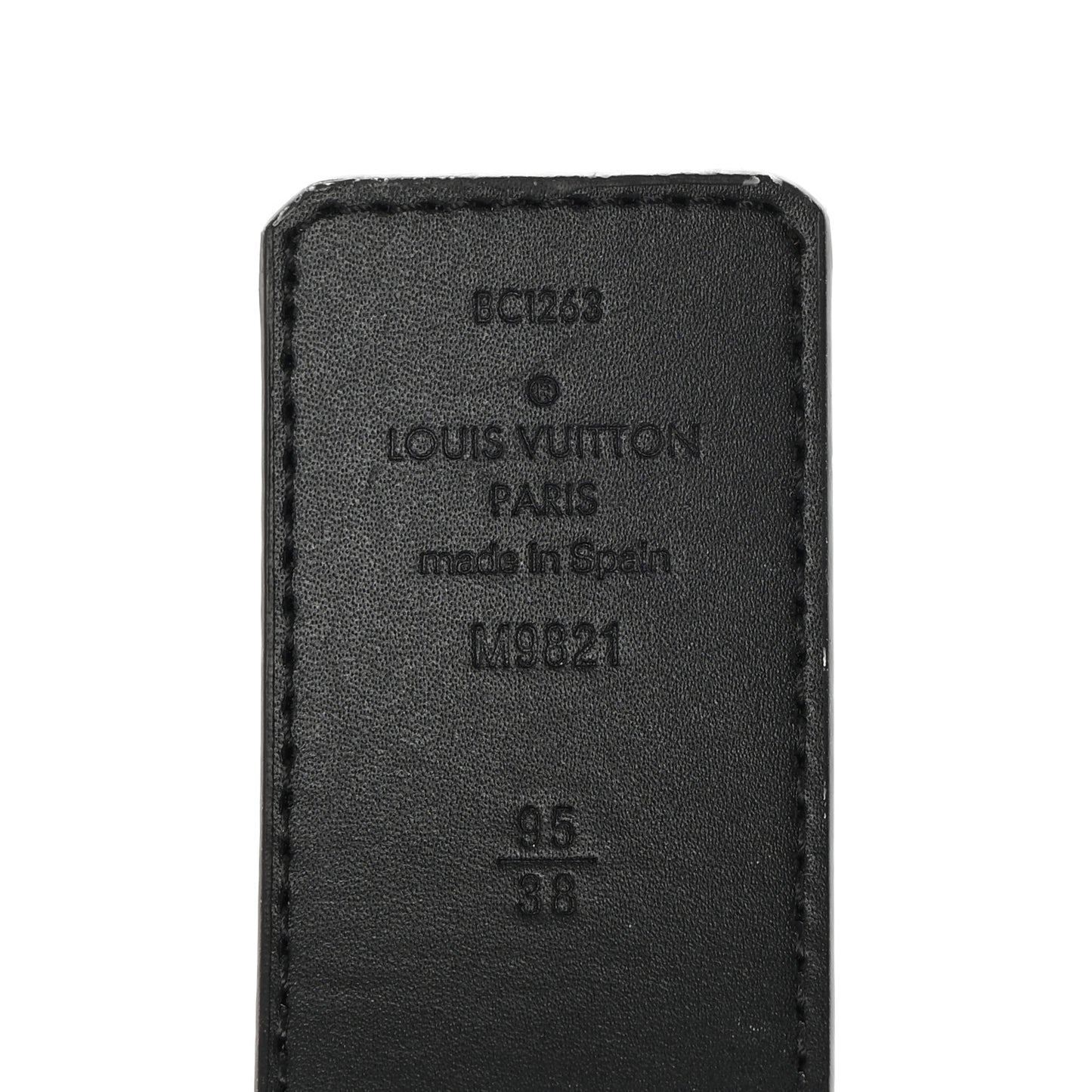 Calfskin Monogram 40mm LV Initiales Reversible Belt 95/38 Black