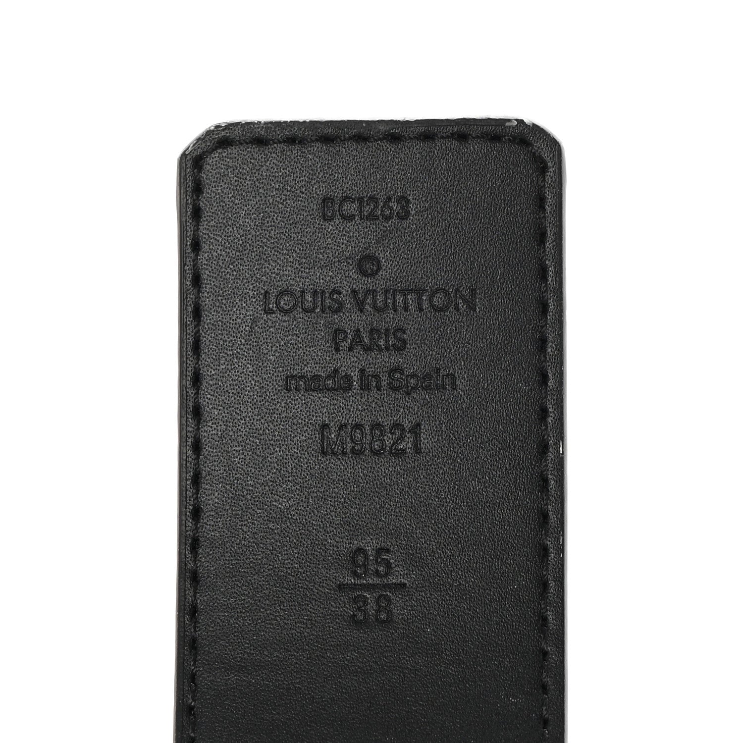 Louis Vuitton Calfskin Monogram 40mm LV Initiales Reversible Belt 95/38 Black 3 of 8