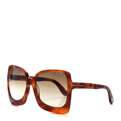 Tom Ford Acetate Emmanuella Sunglasses TF618 Tortoise 1 of 9