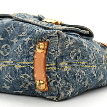 Louis Vuitton Monogram Denim Baggy PM Blue 10 of 10