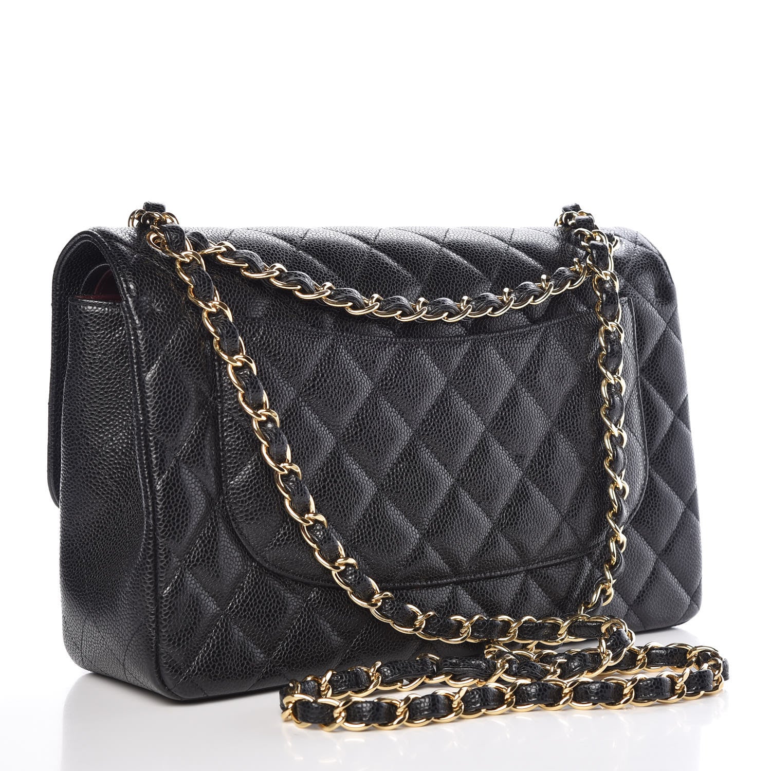 Chanel Caviar Quilted Jumbo Double Flap Black 3 of 18