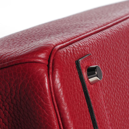 Hermes Taurillon Clemence Birkin 40 Rouge Garance 12 of 28