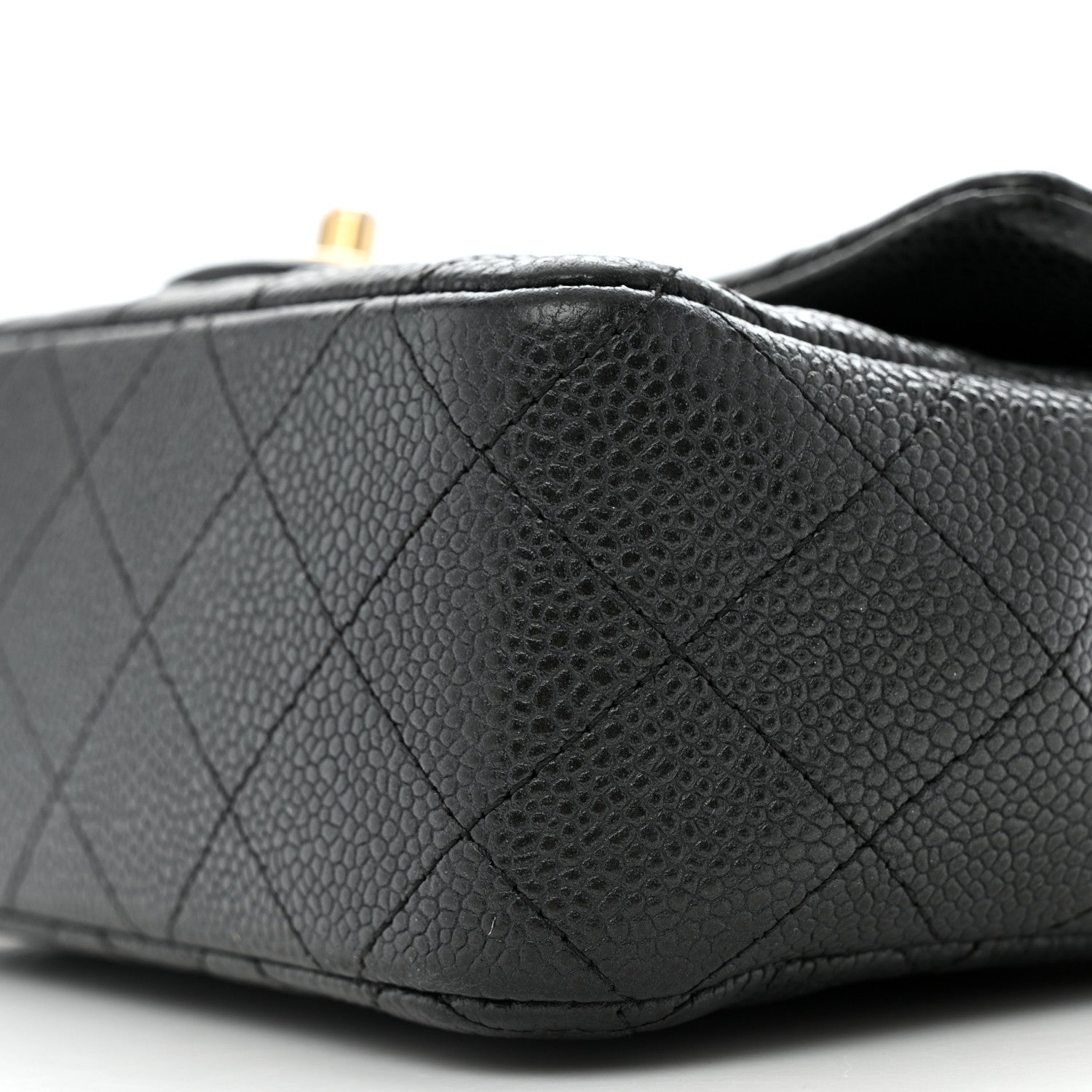 Chanel Metallic Caviar Quilted Mini Rectangular Flap Black 10 of 13