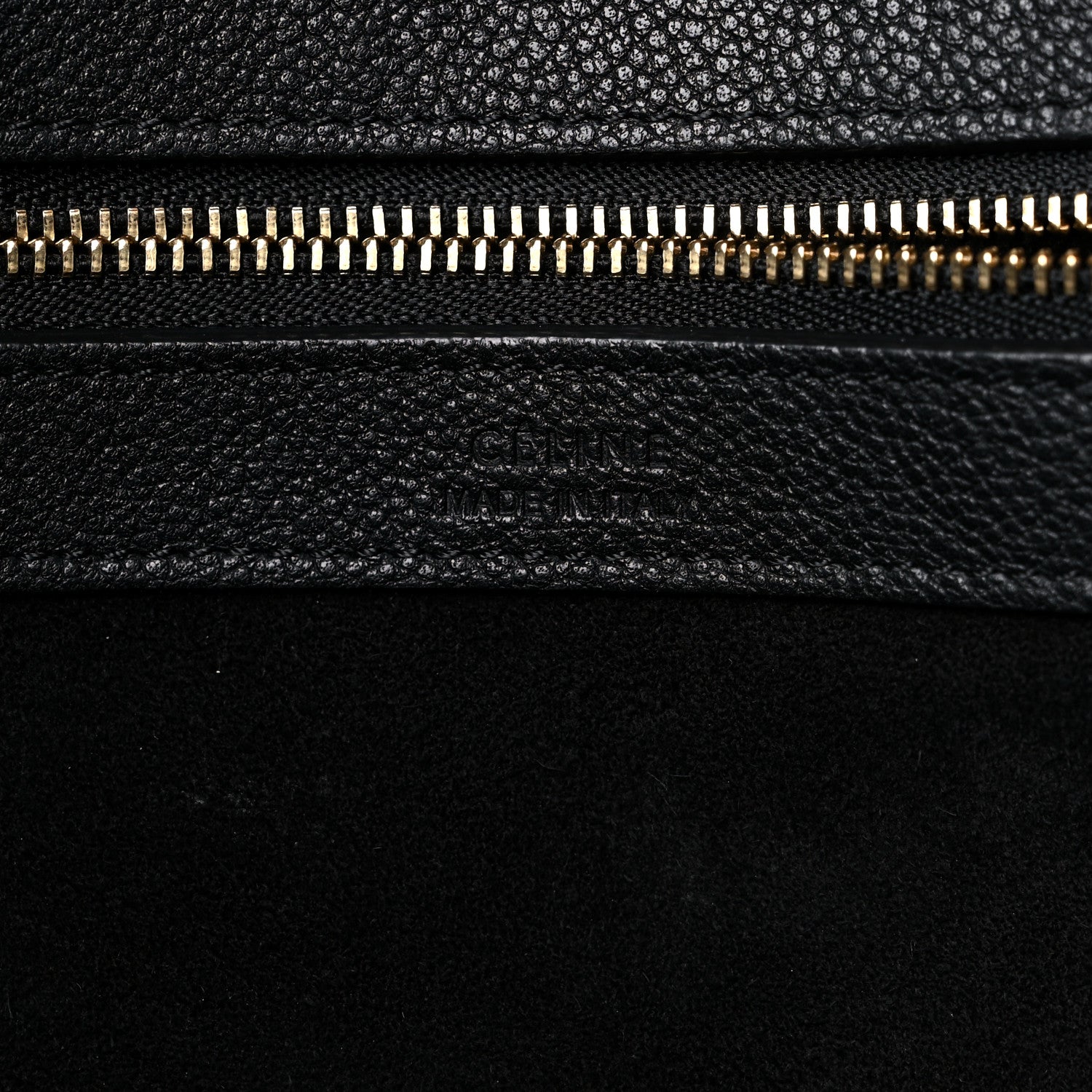 Celine Soft Grained Calfskin Small Belt Cabas Phantom Black 6 of 14