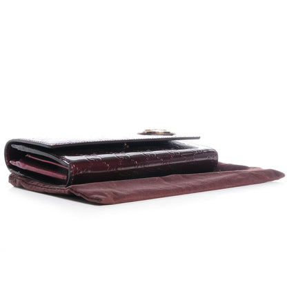 Gucci Shine Guccissima Lovely Heart Continental Wallet Scarlatto 4 of 6