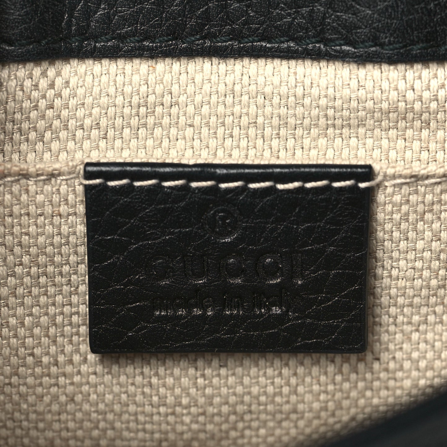 Pebbled Calfskin Small Soho Flap Crossbody Black