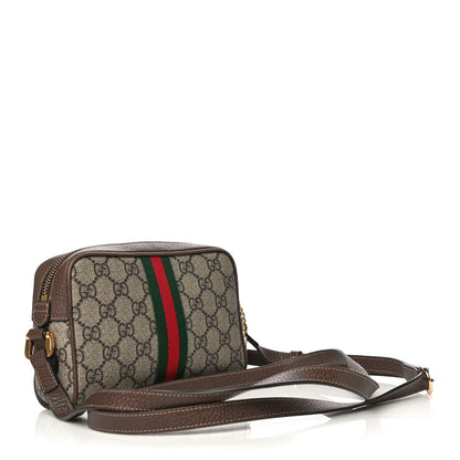 Gucci GG Supreme Monogram Web Mini Ophidia Shoulder Bag Brown 3 of 12