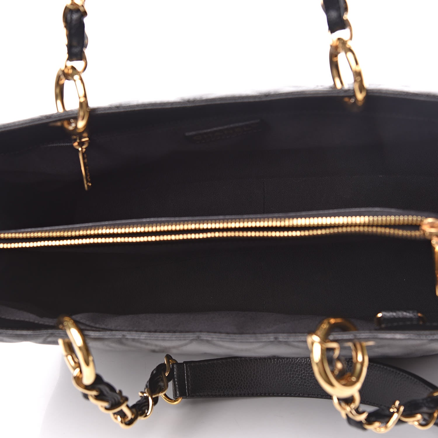 Chanel Caviar Quilted Grand Shopping Tote GST Black 8 of 10