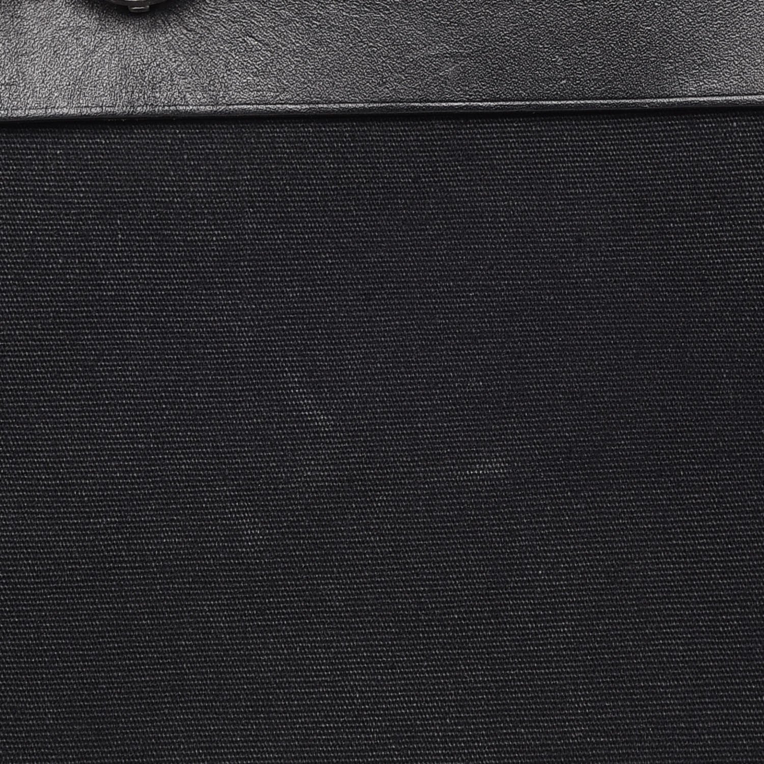 Hermes Toile Vache Calfskin Herbag 30 PM Backpack Black 10 of 14