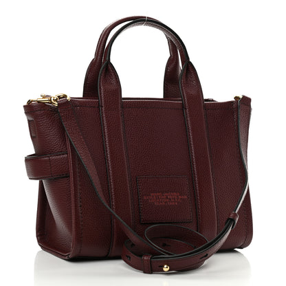 Marc Jacobs Grained Calfskin Small The Tote Bag Burgundy 3 of 12
