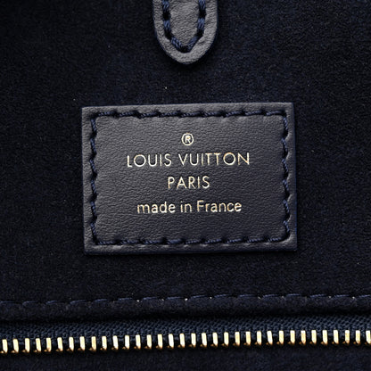 Louis Vuitton Grained Calfskin Nautical Onthego MM Navy Blue 6 of 12