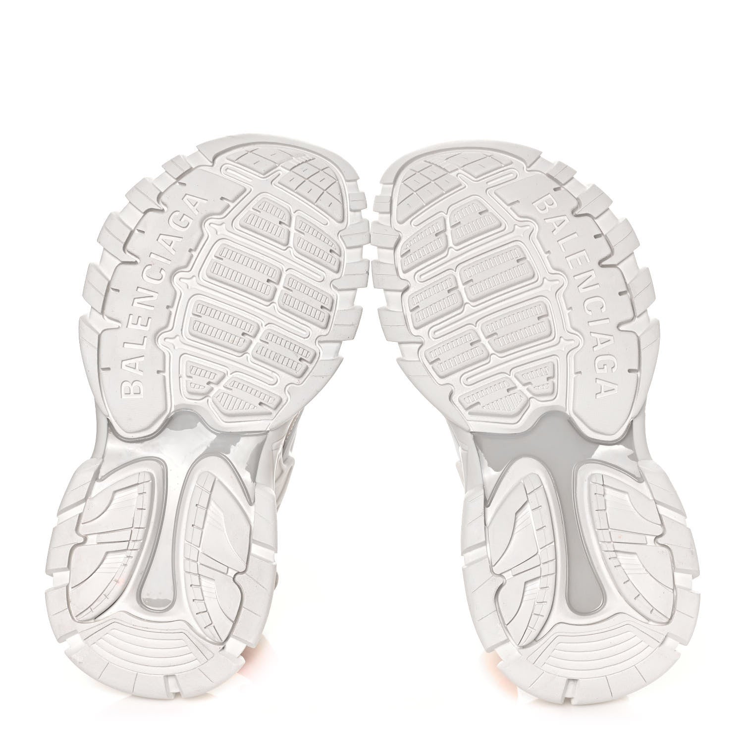 Balenciaga Rubber Neoprene Bi-Color Womens Track Sandals 37 White Fluo Pink 5 of 8