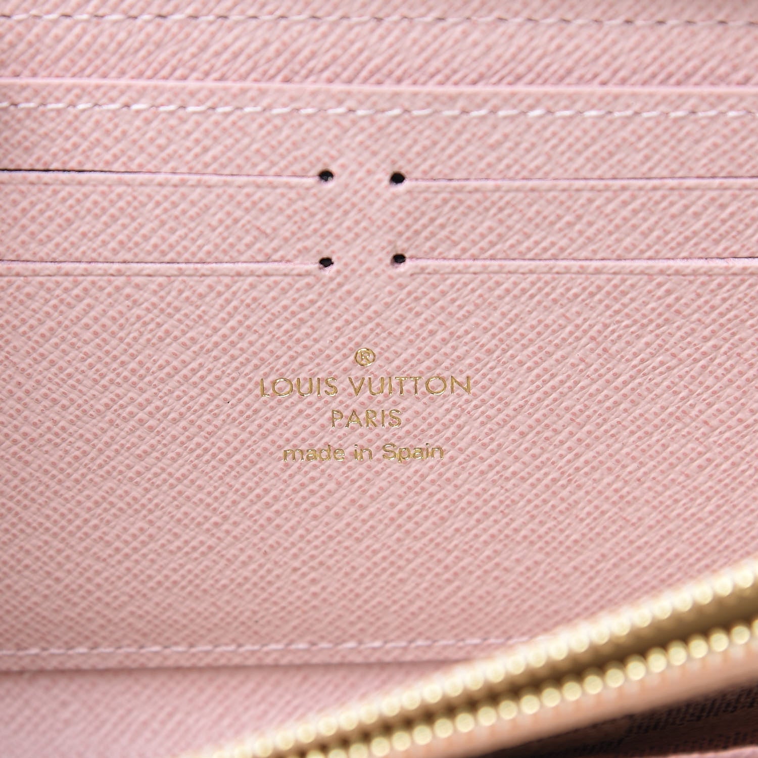 Louis Vuitton Damier Azur Clemence Wallet Rose Ballerine 6 of 7