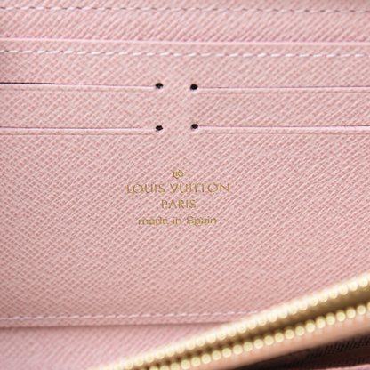 Louis Vuitton Damier Azur Clemence Wallet Rose Ballerine 6 of 7