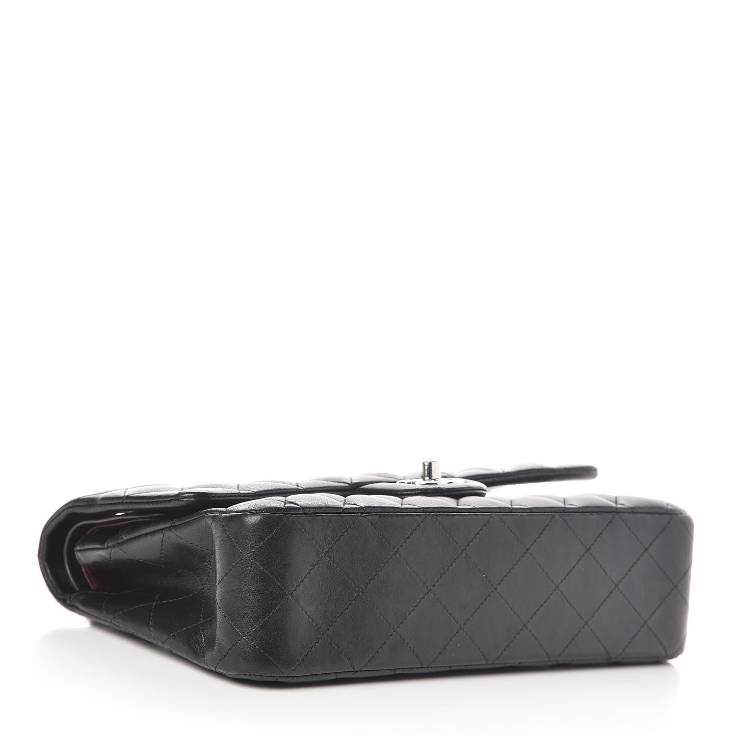 Chanel Lambskin Quilted Medium Double Flap Black 4 of 13