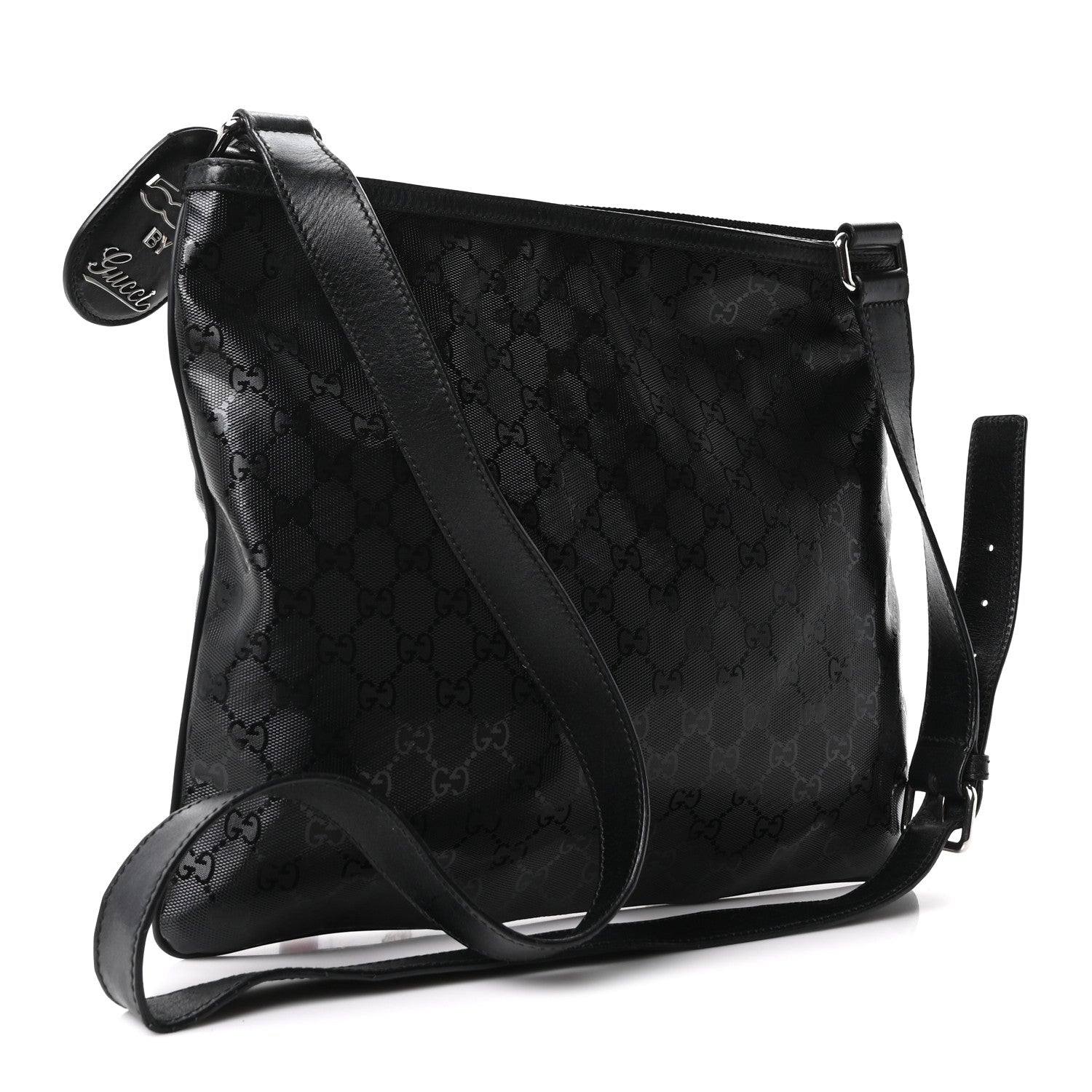 Gucci Imprime Monogram Web Medium 500 by Gucci Flat Messenger Bag Black 3 of 10