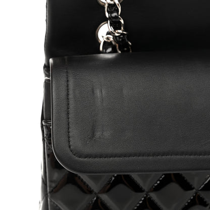 Chanel Patent Quilted Medium Double Flap Black 11 of 12