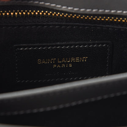 Saint Laurent Calfskin Y Quilted Monogram Toy Loulou Crossbody Bag Storm 6 of 8