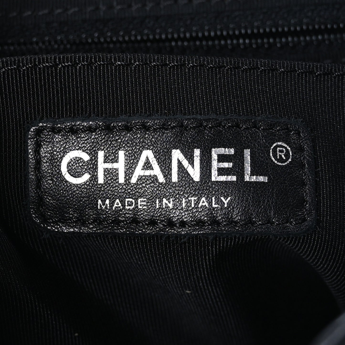 Calfskin Chevron Quilted Large Urban Spirit Backpack Black