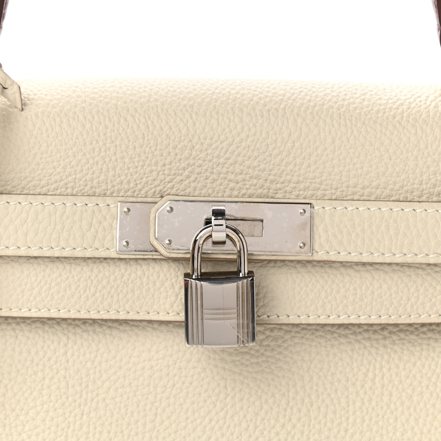 Hermes Togo Au Galop Kelly Retourne 28 Craie Rouge H Fauve Black 12 of 13