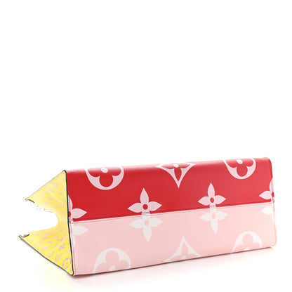 Louis Vuitton Monogram Giant Onthego GM Rouge Rose 4 of 9