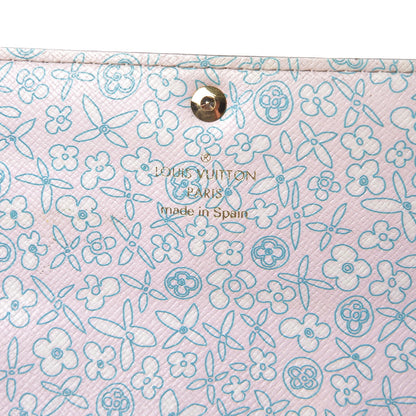 Louis Vuitton Monogram Fleuri Sarah Wallet Rose 6 of 9