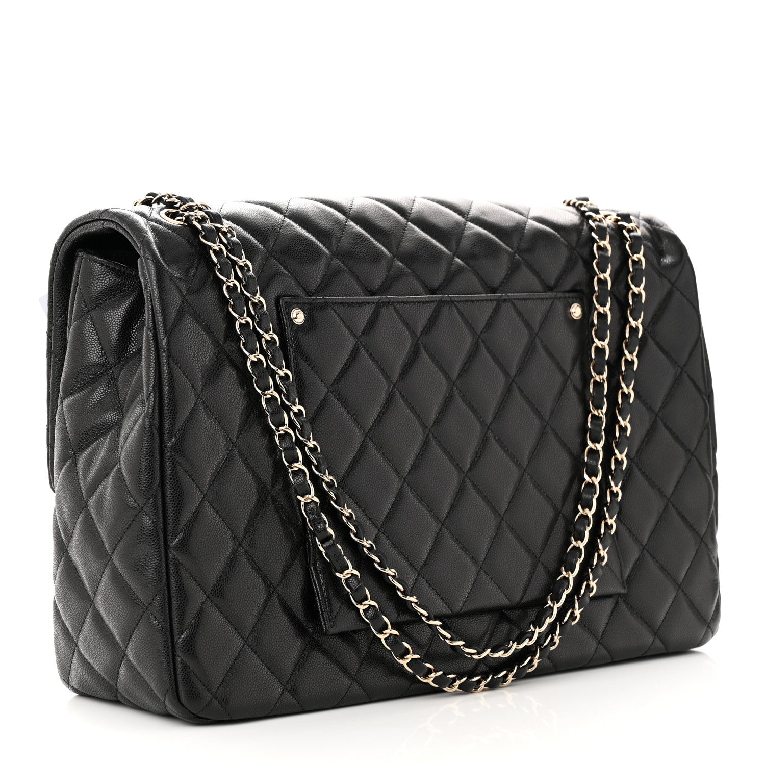 Chanel Caviar Quilted Small XXL Travel Flap Bag Black 3 of 11