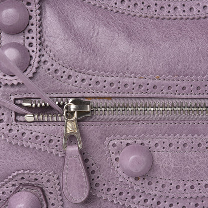 Balenciaga Agneau Giant Brogues Hardware City Lilac 12 of 13