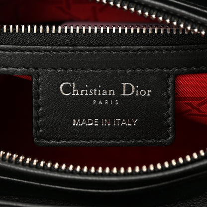 Christian Dior Lambskin Cannage Medium Lady Dior Black 6 of 14