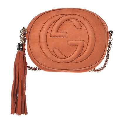 Gucci Vitello Range Mini Soho Chain Bag Old Whisky 1 of 7