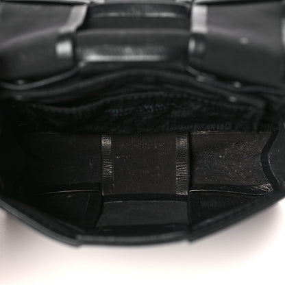 Bottega Veneta Paper Calfskin Maxi Intreccio Extra Mini Cassette Crossbody Bag Black 5 of 8
