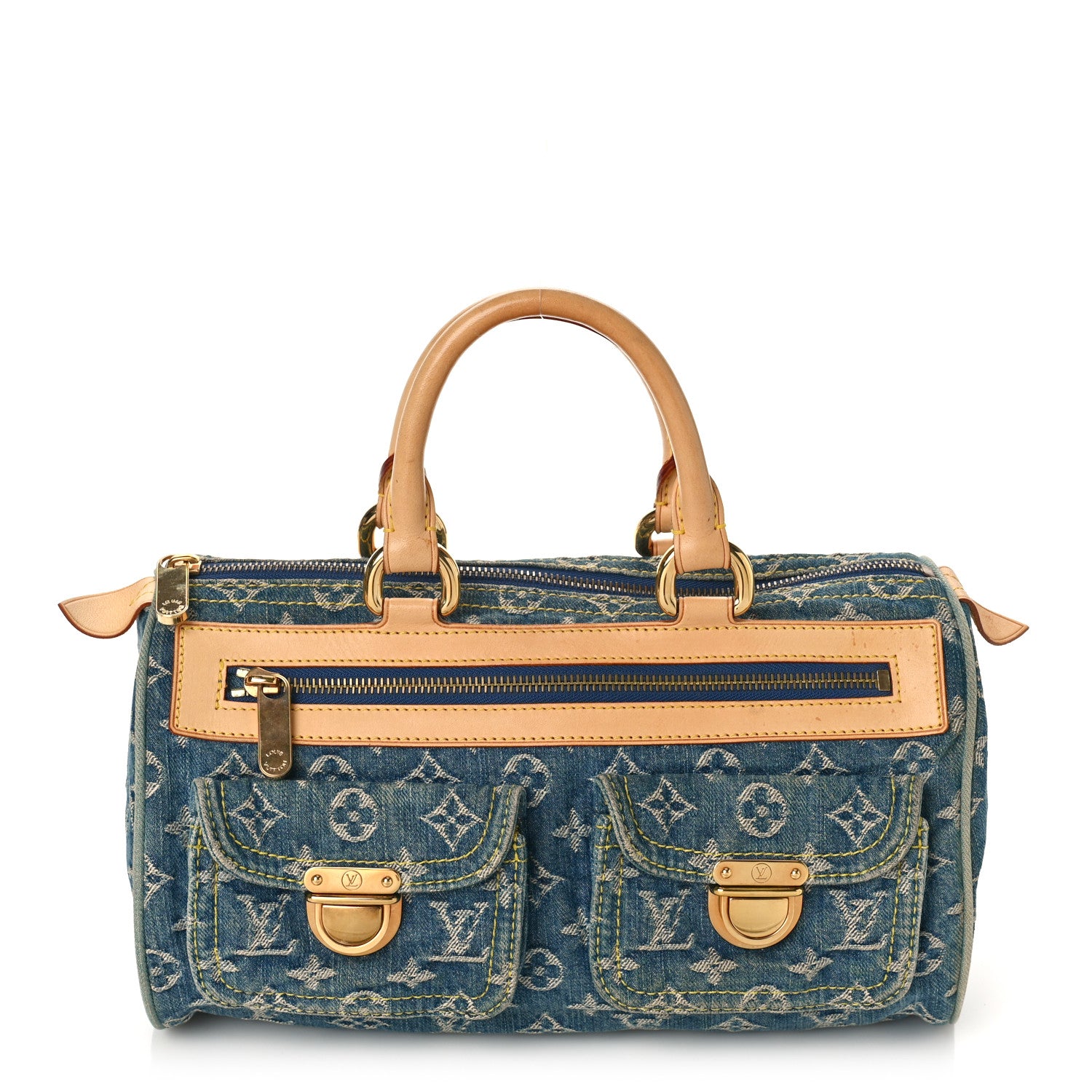 Louis Vuitton Monogram Denim Neo Speedy Blue 1 of 10