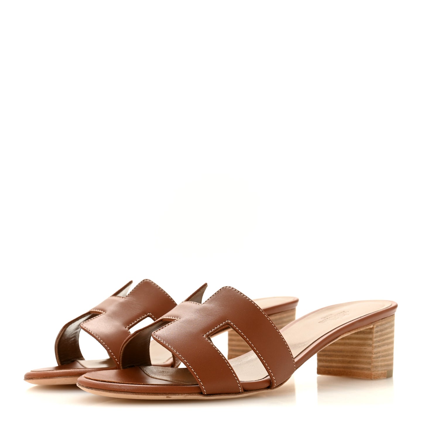 Calfskin Oasis Sandals 38 Gold