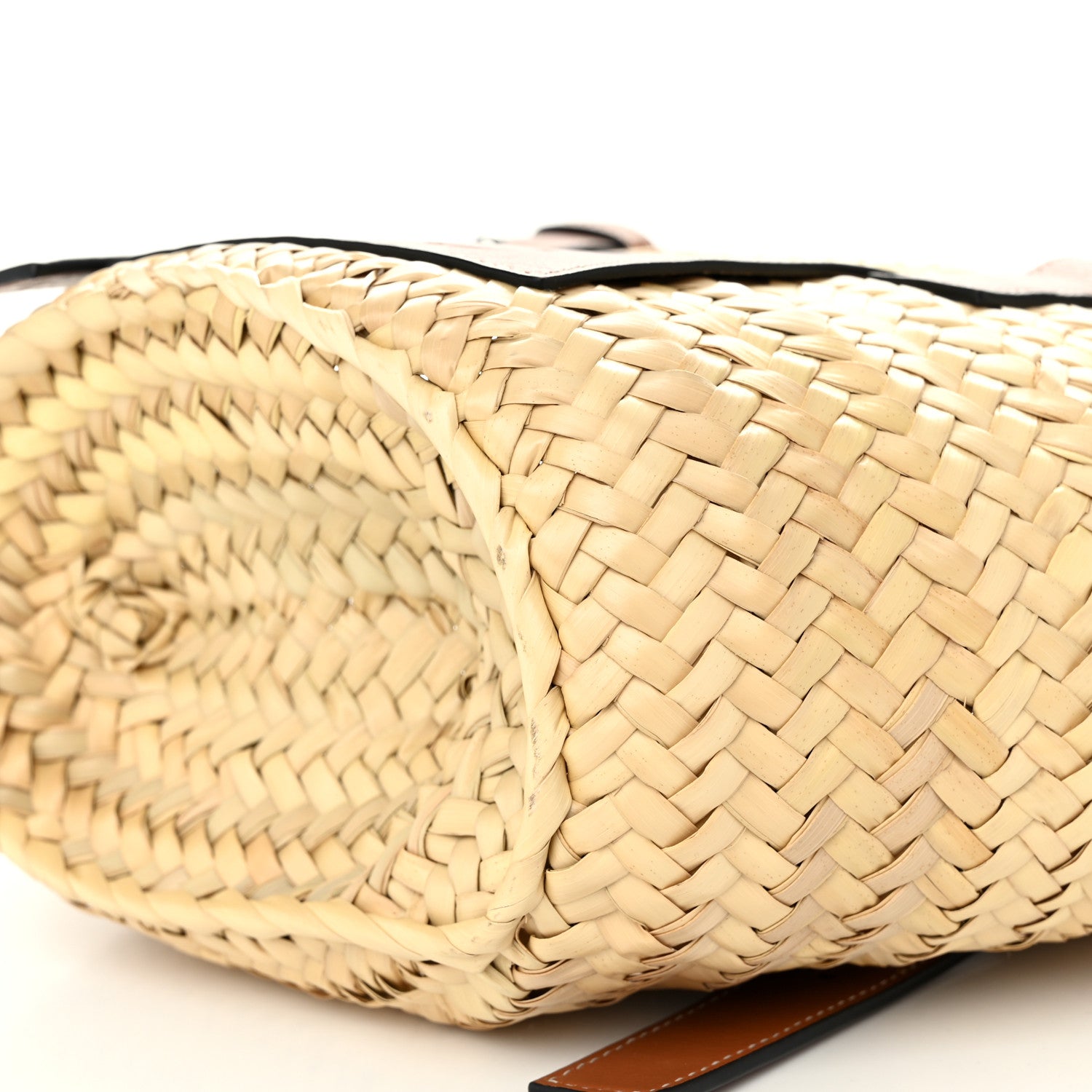 Loewe Raffia Small Basket Tote Bag Natural Tan 9 of 9