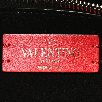 Valentino Garavani Grained Calfskin Rockstud Flip Lock Briefcase Tote  Black 6 of 9
